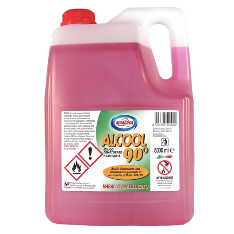 Alcool denaturato 90° litri 5